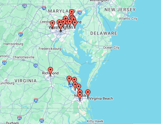 Service Area Map