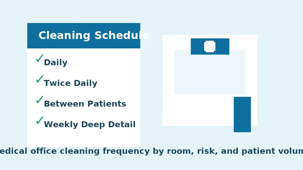 medical-office-cleaning-frequency-guide-506219 Medical office cleaning frequency schedule for healthcare facilities