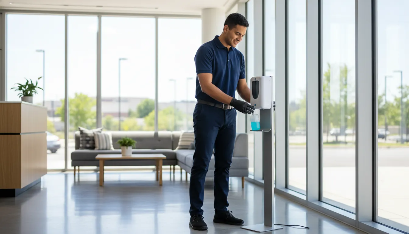 day-porter-checklist-for-office-buildings-299244 Day porter checklist for office buildings in a clean lobby